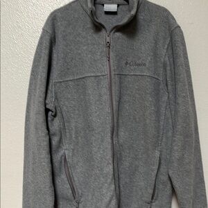 Columbia Gray Fleece Zip Up Jacket